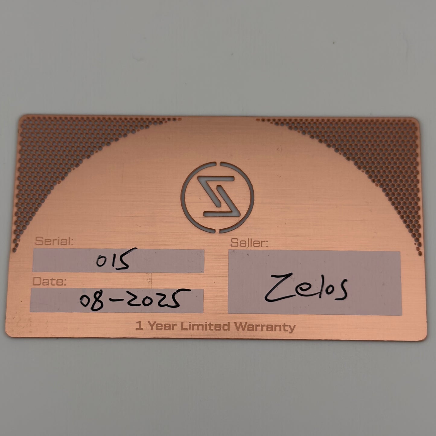 Zelos Thresher Hammered 015/150