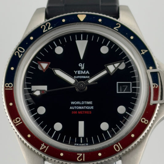 Yema Superman Worldtime GMT — Pepsi 500m