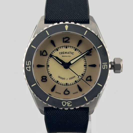 Trematic T-Five Beigua Maris Desert, dial - CalderoneWatchCo