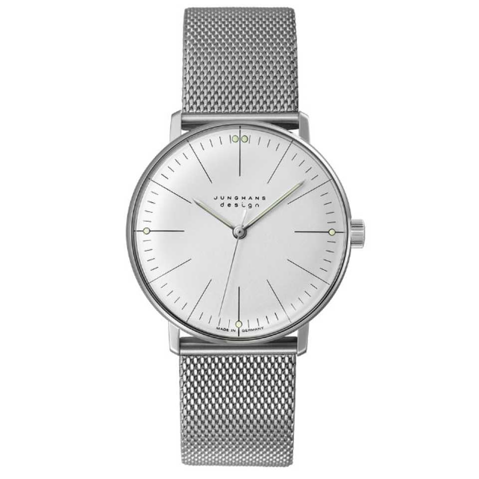 JUNGHANS Max Bill Handaufzug 027/3004.46 34mm Silver Dial Manual Wind Ladies Watch