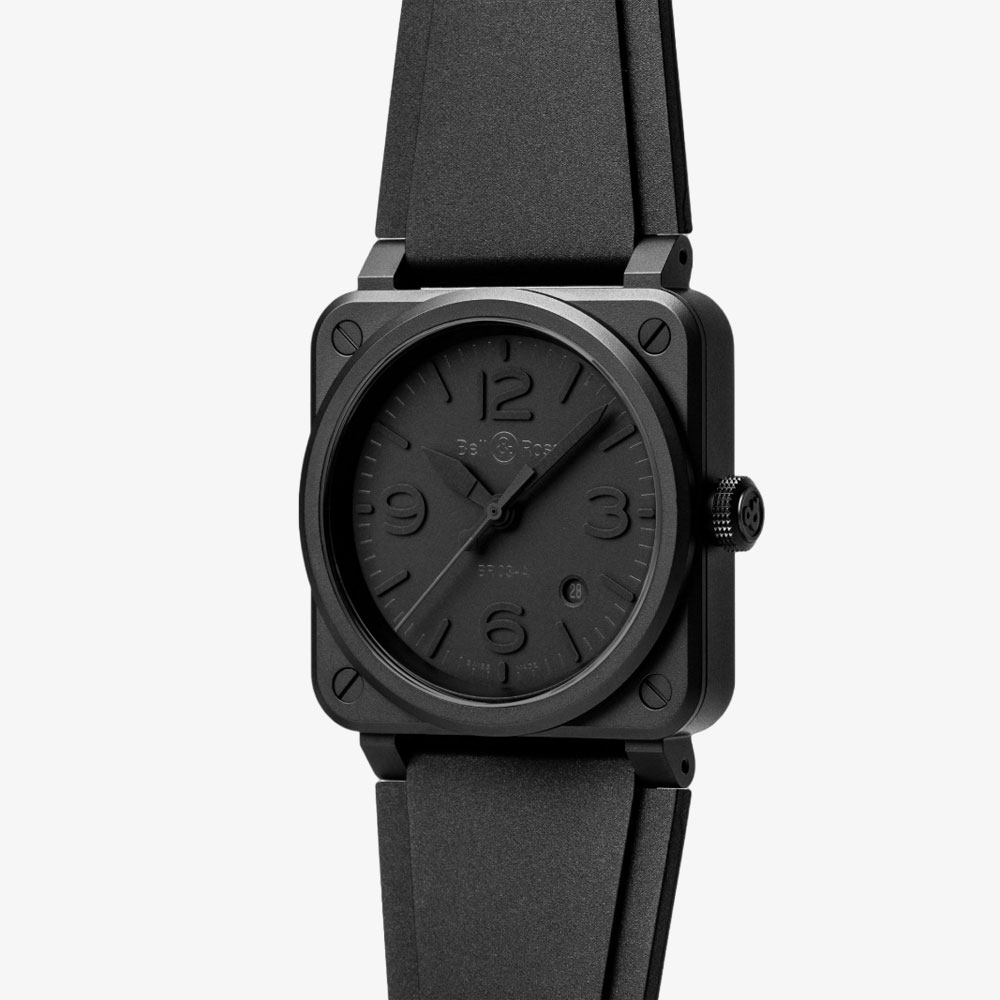 Bell & Ross BR 03 Phantom 41mm Black Ceramic Bezel BR03A-PH-CE_SRB