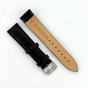 12mm Triple Black Alligator Style Watch Strap - CalderoneWatchCo
