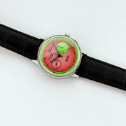 12mm Triple Black Alligator Style Watch Strap - CalderoneWatchCo