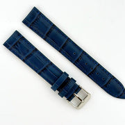 14mm Blue Alligator Style Watch Strap - CalderoneWatchCo