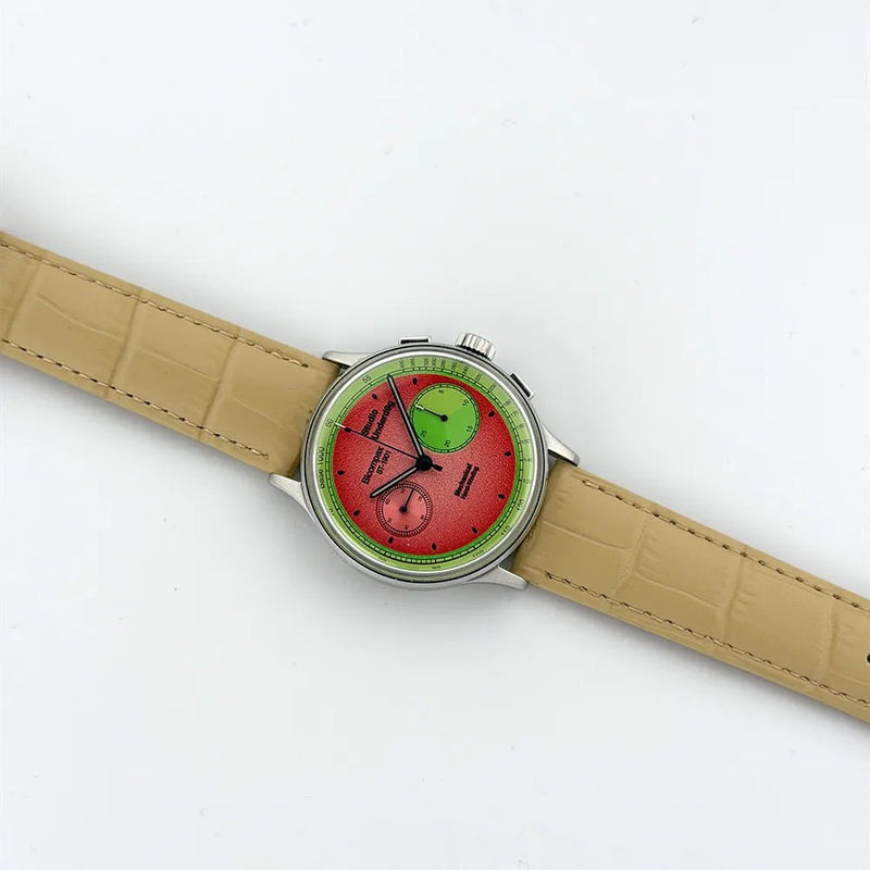 16mm Beige Alligator Style Watch Strap - CalderoneWatchCo