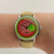 16mm Beige Alligator Style Watch Strap - CalderoneWatchCo