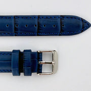 16mm Blue Alligator Style Watch Strap - CalderoneWatchCo