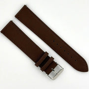 16mm Extra Long Brown Leather Watch Strap - CalderoneWatchCo