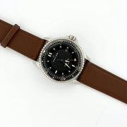 16mm Extra Long Brown Leather Watch Strap - CalderoneWatchCo