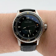 18mm White & Black Alligator Style Watch Strap - CalderoneWatchCo