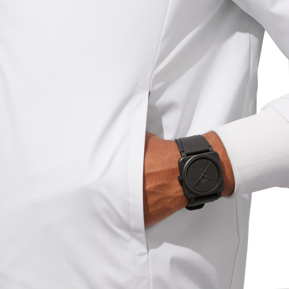 Bell & Ross BR 03 Phantom 41mm Black Ceramic Bezel BR03A-PH-CE_SRB