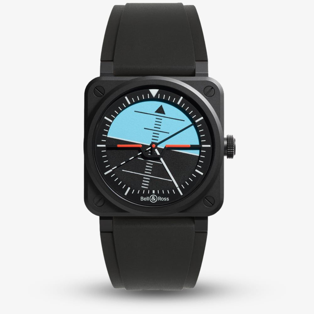 Bell & Ross BR 03 Horizon 41mm Black Ceramic Bezel BR03A-HRZ-CE_SRB