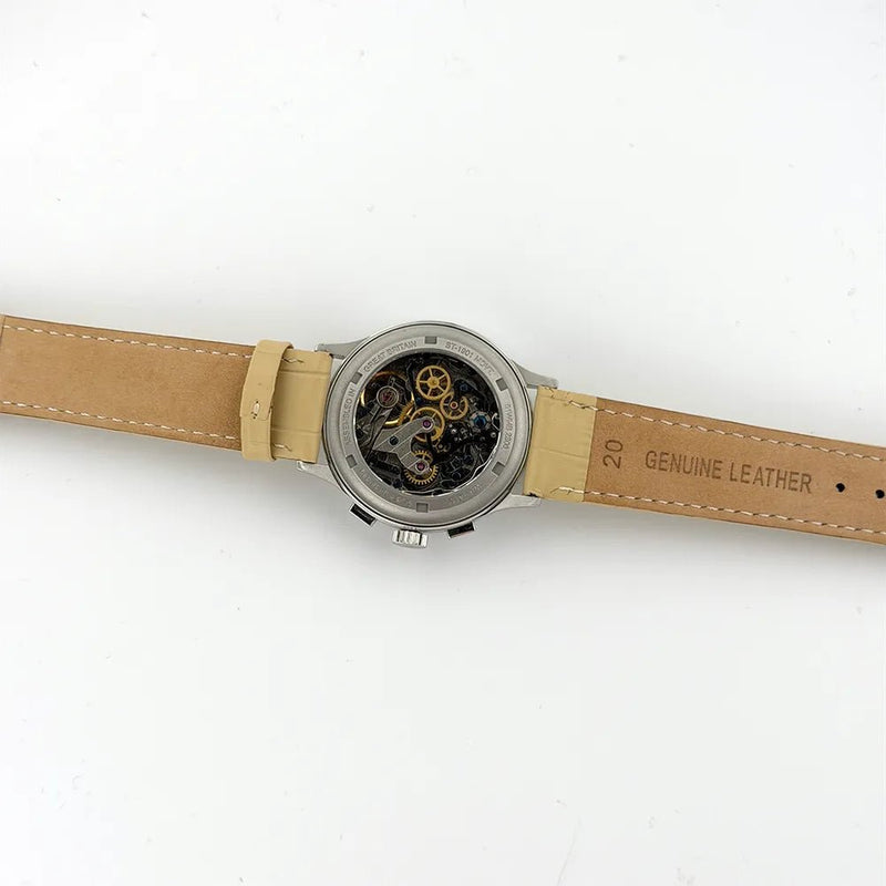 20mm Beige Alligator Style Watch Strap - CalderoneWatchCo