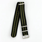 20mm Olive & Black Nylon NATO Watch Strap - CalderoneWatchCo