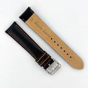 20mm Orange & Black Racing Watch Strap - CalderoneWatchCo