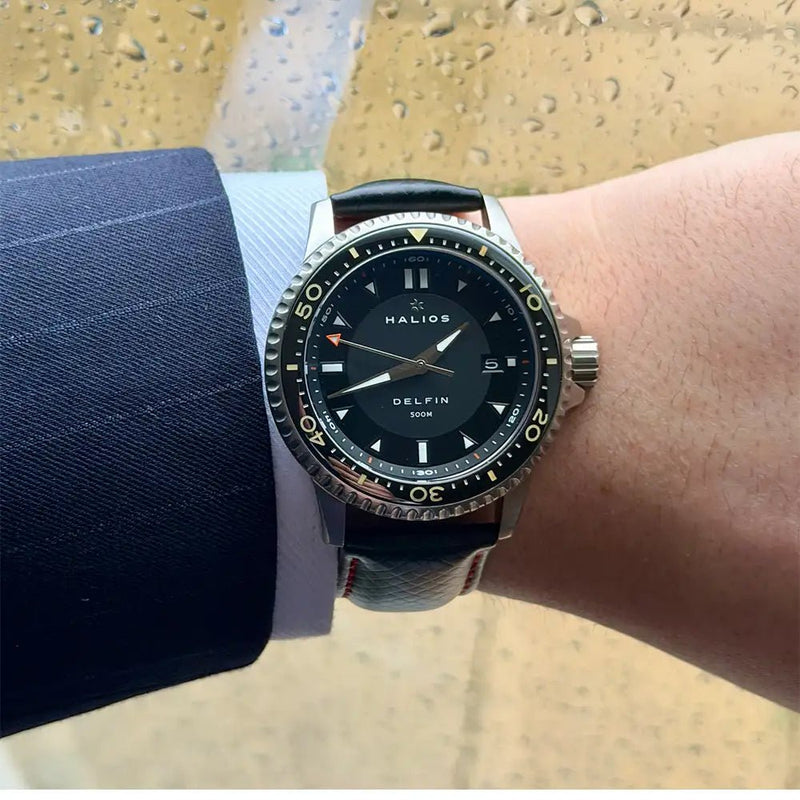 20mm Red & Black Racing Watch Strap - CalderoneWatchCo