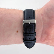 20mm Triple Black Racing Watch Strap - CalderoneWatchCo
