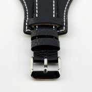 20mm White & Black Bund Watch Strap - CalderoneWatchCo