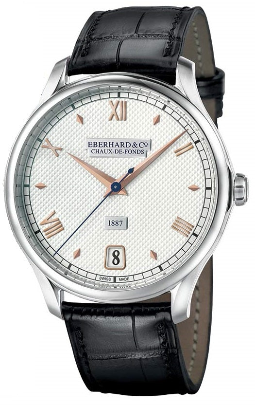 Eberhard & Co. 1887 Remontage Manuel 41.8mm Steel Fixed Bezel 21028.01 CP