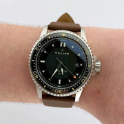 22mm Extra Long Brown Leather Watch Strap - CalderoneWatchCo