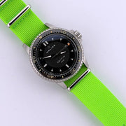 22mm Neon Green Nylon NATO Watch Strap - CalderoneWatchCo