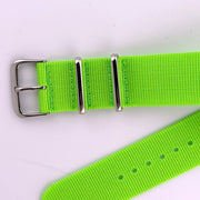 22mm Neon Green Nylon NATO Watch Strap - CalderoneWatchCo