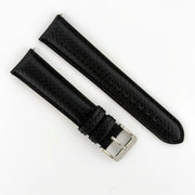 22mm Triple Black Racing Watch Strap - CalderoneWatchCo
