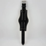 22mm White & Black Bund Watch Strap - CalderoneWatchCo