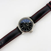 24mm Red & Black Racing Watch Strap - CalderoneWatchCo