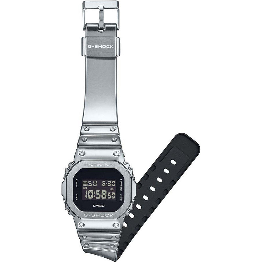Casio G-SHOCK Fine Metallic Series 43mm Silver Stainless Steel Fixed Bezel GM-5600YM-8ER