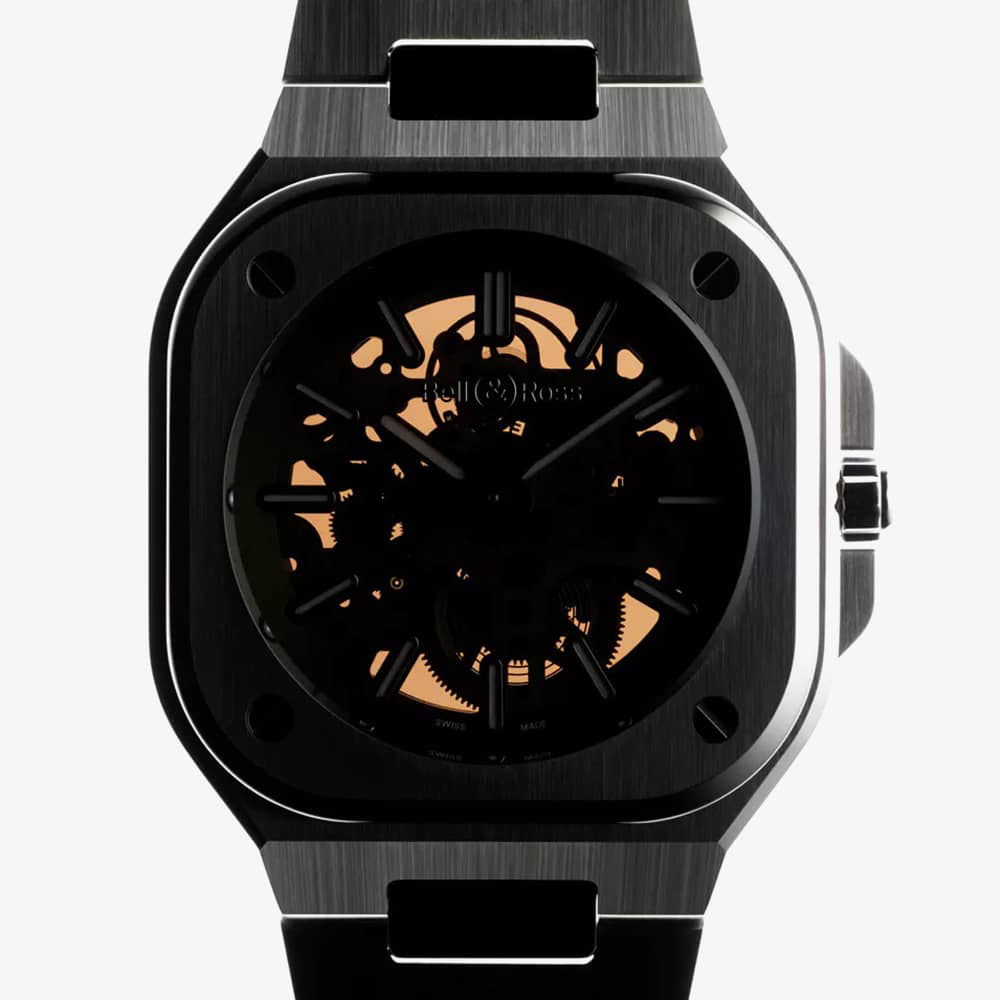 Bell & Ross BR 05 Skeleton Golden 40mm Brushed and Polished Stainless Steel Bezel BR05A-CH-SKST_SST