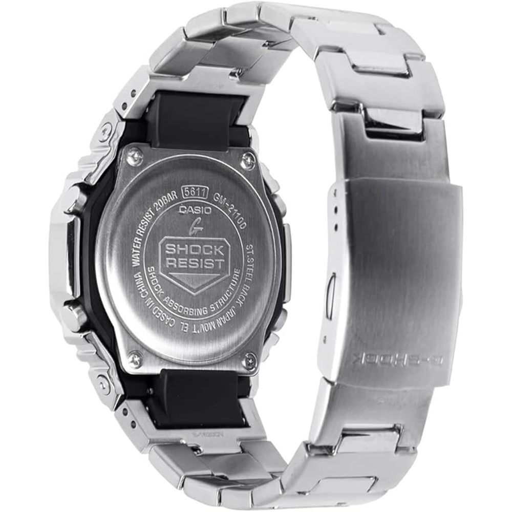 Casio G-SHOCK 2100 Metal Covered Series 44.4mm Stainless Steel Octagonal Fixed Bezel GM-2110D-2AER