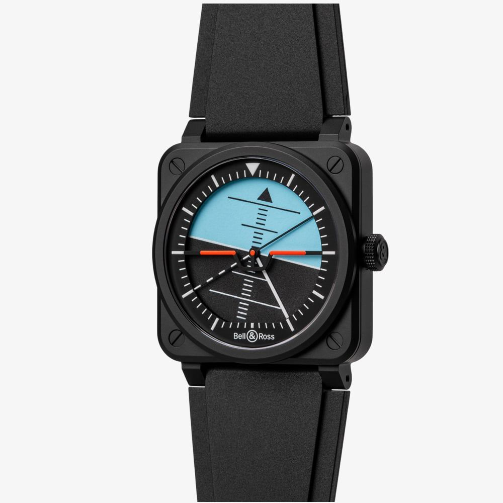 Bell & Ross BR 03 Horizon 41mm Black Ceramic Bezel BR03A-HRZ-CE_SRB