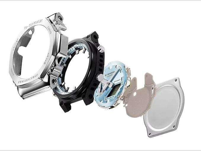 Casio G-SHOCK 2100 Metal Covered Series 44.4mm Stainless Steel Octagonal Fixed Bezel GM-2110D-2AER