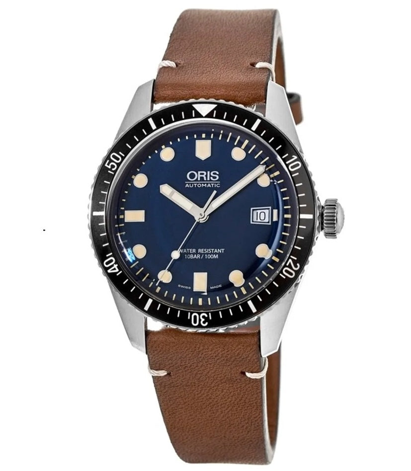 ORIS Divers Sixty-Five 01 733 7707 4055-07 5 20 45 40mm Blue Dial Swiss Automatic Men's Watch