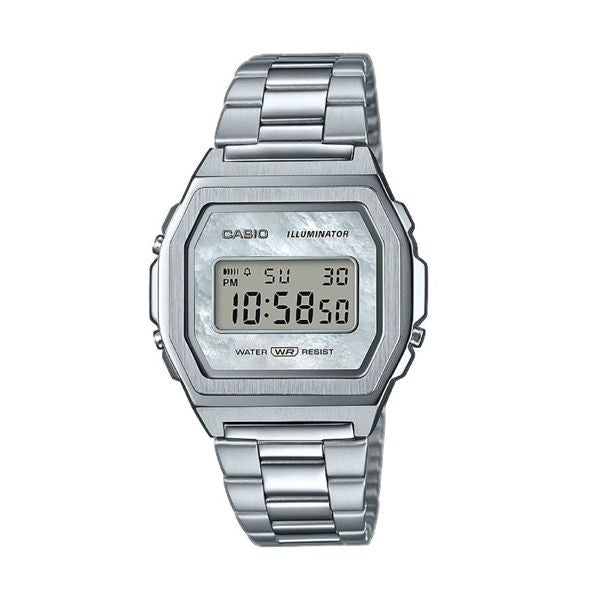 CASIO Vintage Iconic A1000D-7EF 39.6mm Mother-of-Pearl Digital Unisex Watch