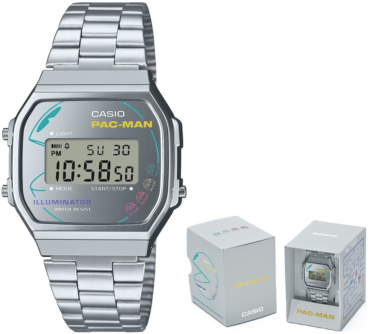 Casio Vintage A168WEPC-7AER Pac-Man Limited Edition Digital Watch