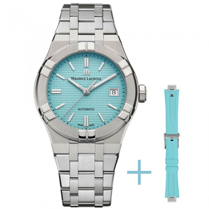 Maurice Lacroix Aikon Automatic Limited Summer Edition 39mm Stainless Steel Turquoise Dial AI6007-SS00F-431-C