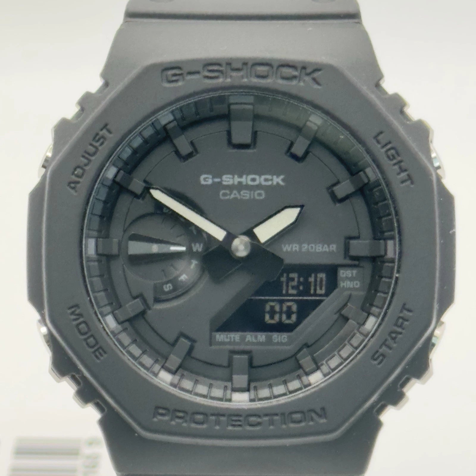 Gray G-Shock Casio watch on a white background