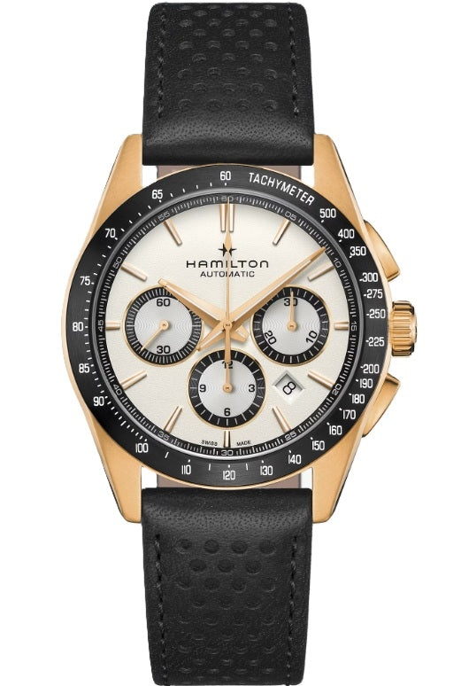 Hamilton Jazzmaster Performer Automatic Chronograph 42mm Stainless Steel & PVD (Rose Gold/Black) H36626710