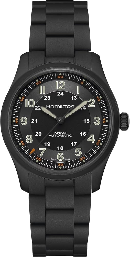 Hamilton Khaki Field Titanium Auto 38mm Black PVD Titanium Bracelet H70215130