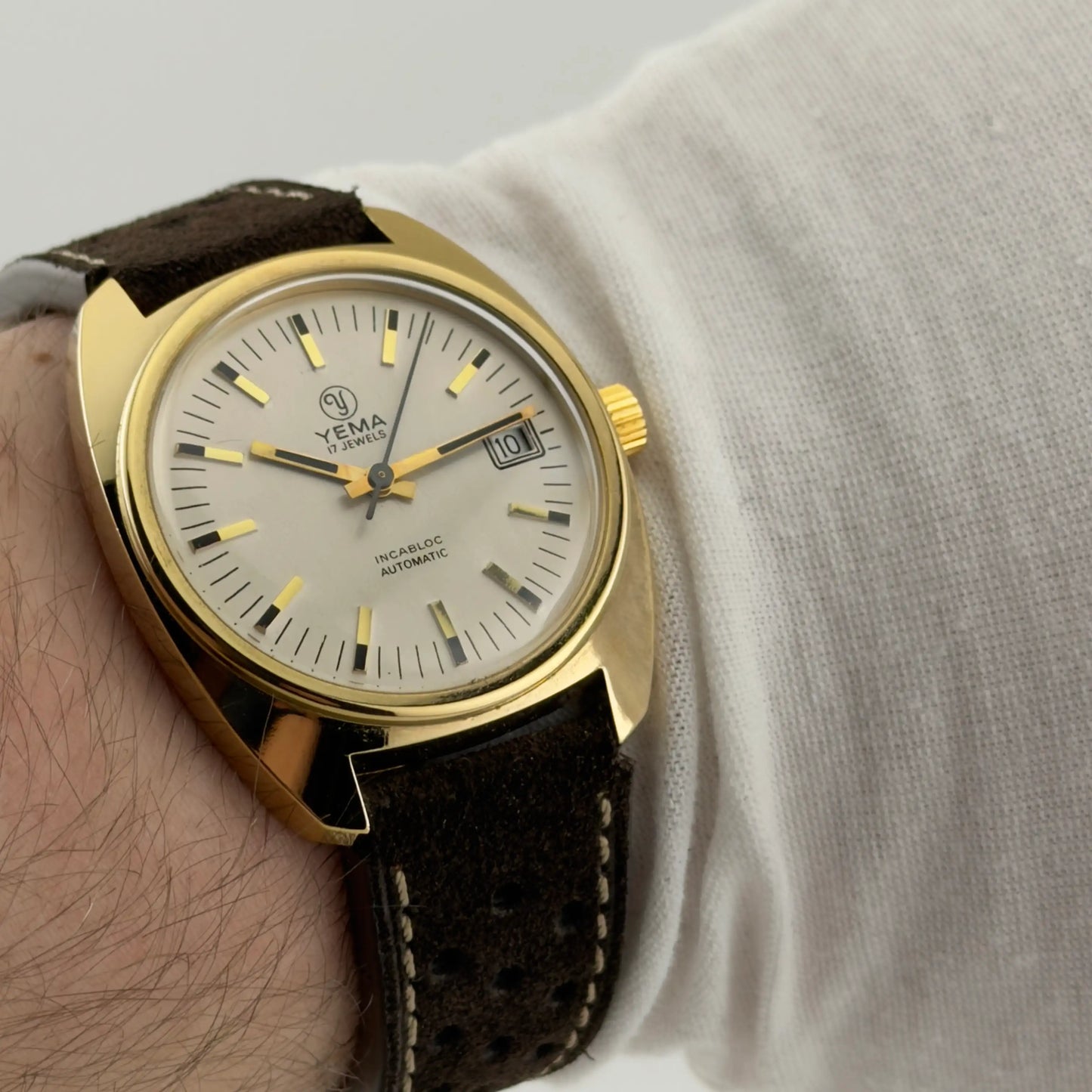 YEMA Automatic 17 Jewels Gold Plated — NOS 1960s/70s