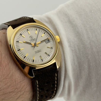 YEMA Automatic 17 Jewels Gold Plated — NOS 1960s/70s