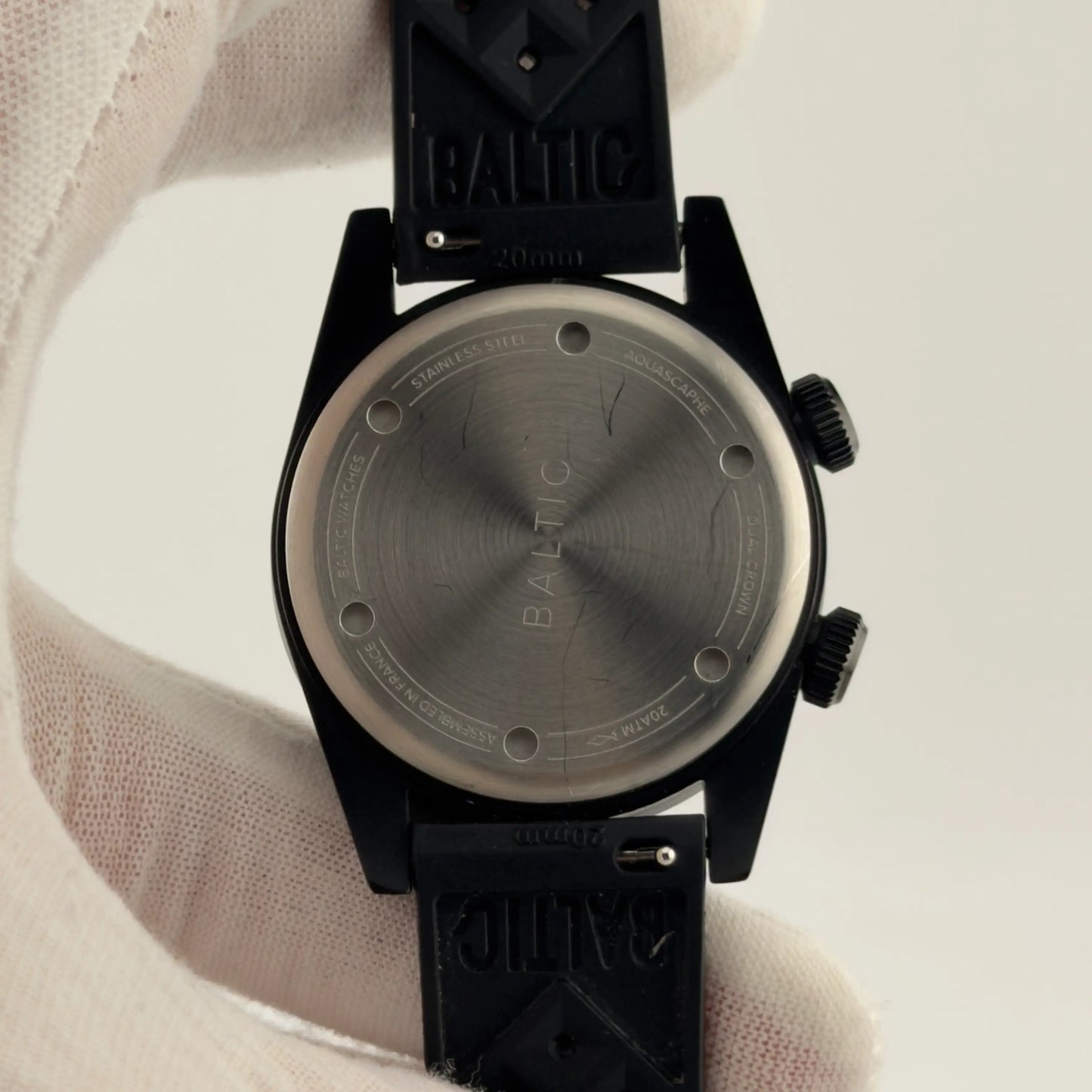 Baltic Aquascaphe Dual-Crown PVD Black
