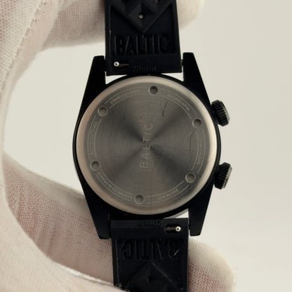 Baltic Aquascaphe Dual-Crown PVD Black