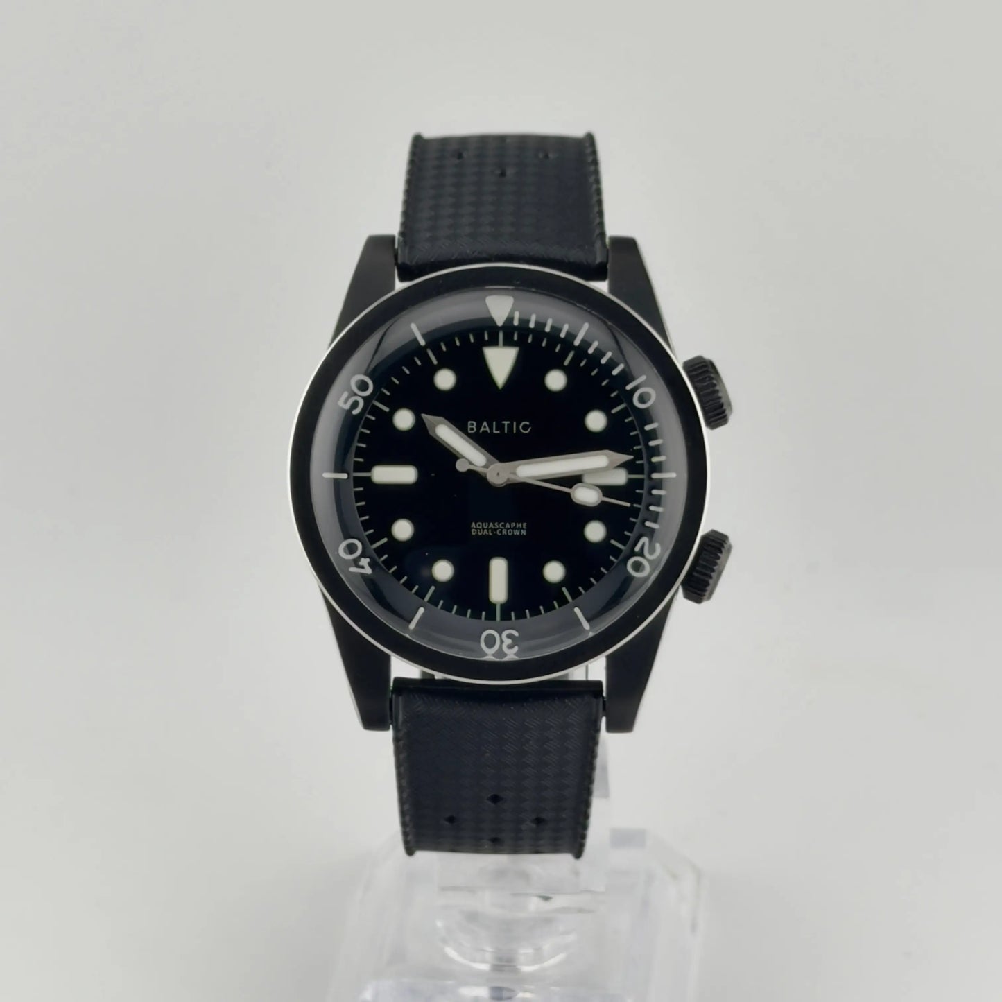 Baltic Aquascaphe Dual-Crown PVD Black