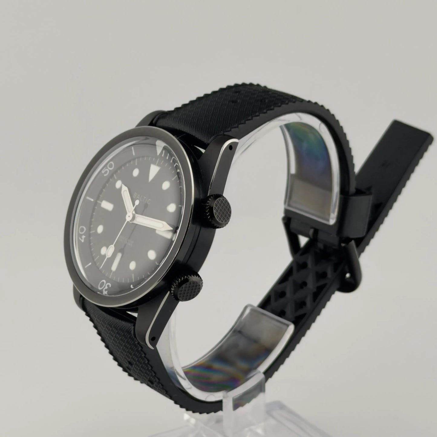 Baltic Aquascaphe Dual-Crown PVD Black
