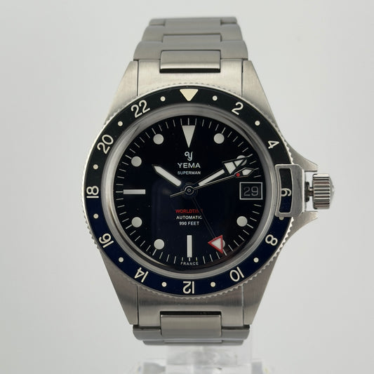 Yema Superman Heritage GMT — 39mm Automatic | Excellent
