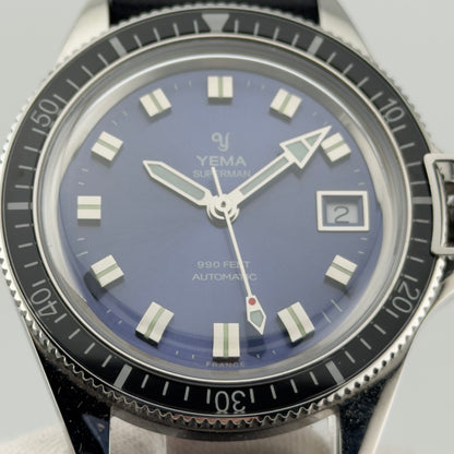 Yema Superman Heritage Blue/Purple Sunburst — 39mm Automatic | Excellent