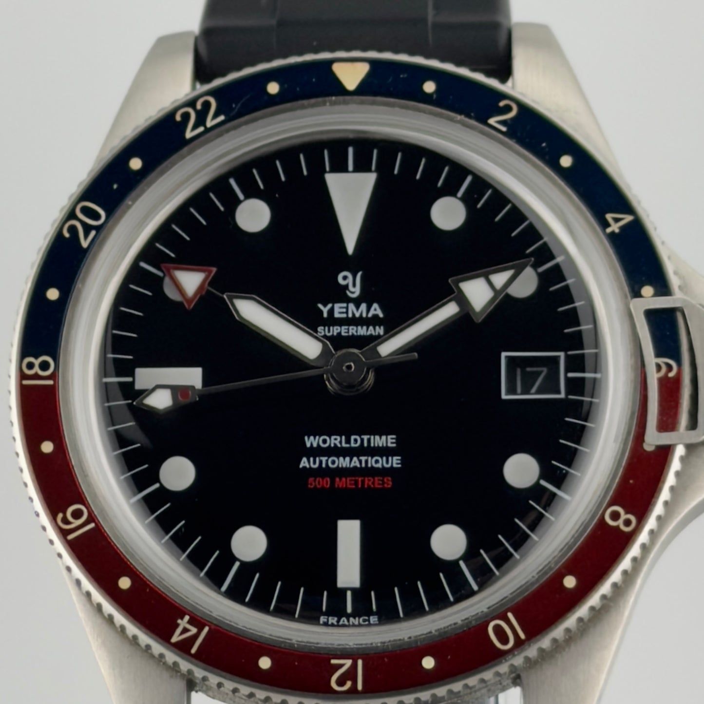 Yema Superman Worldtime GMT — Pepsi 500m